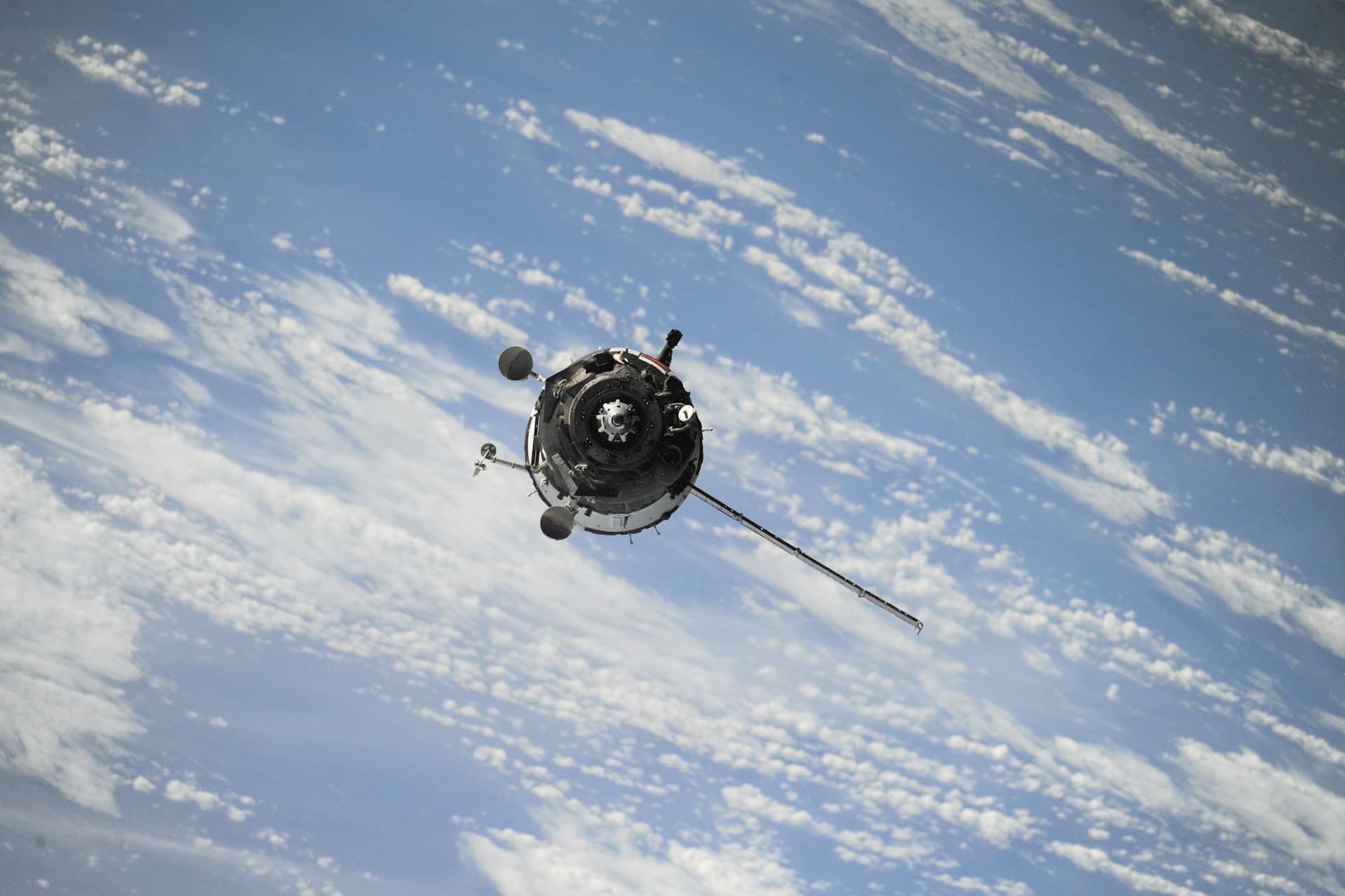 Satellite orbiting Earth